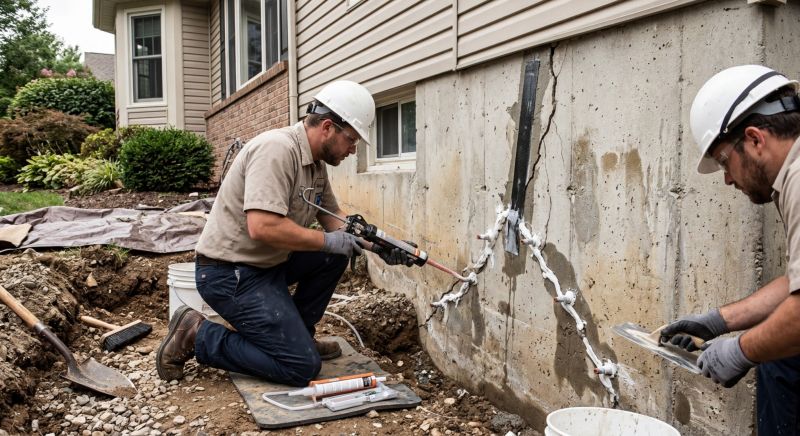 Cracked Foundation Repair in Irvine, CA