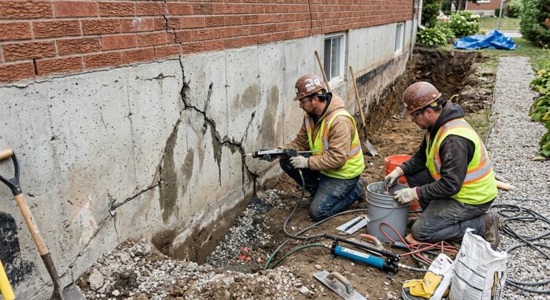 Cracked Foundation Repair in La Canada Flintridge, CA
