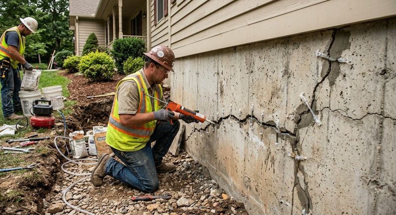 Cracked Foundation Repair in La Habra, CA