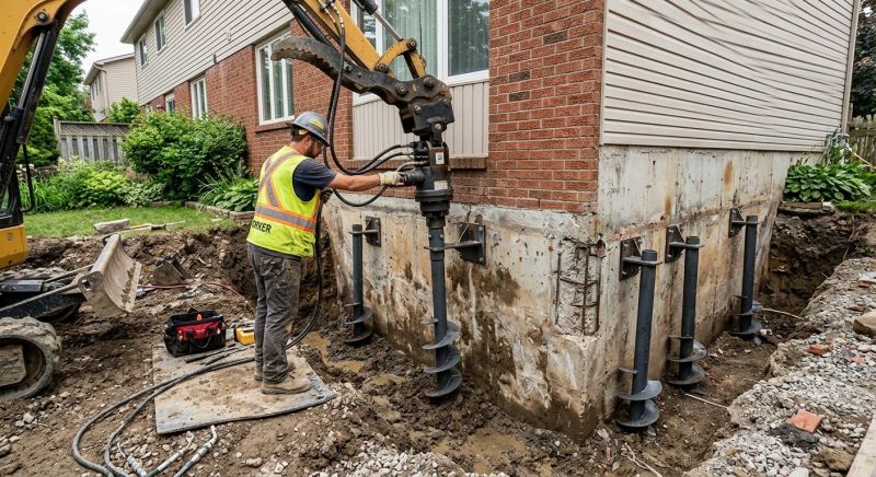 Helical Piers Installation in La Habra, CA