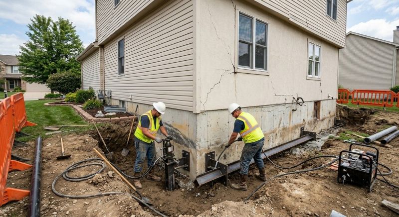 Sinking Foundation Repair in Anaheim, CA
