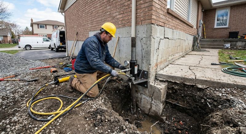 Sinking Foundation Repair in Corona, CA