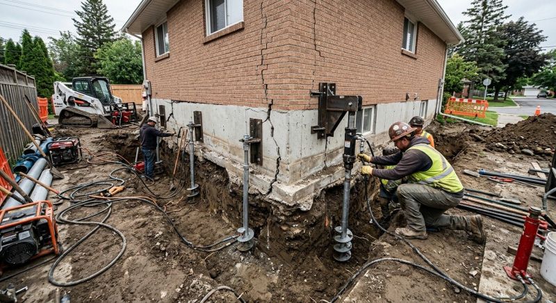 Sinking Foundation Repair in Glendale, CA
