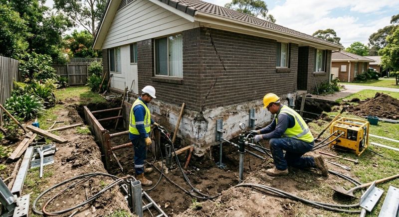 Sinking Foundation Repair in La Puente, CA
