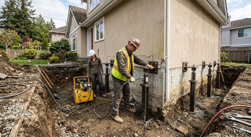 Sinking Foundation Repair in La Habra, CA