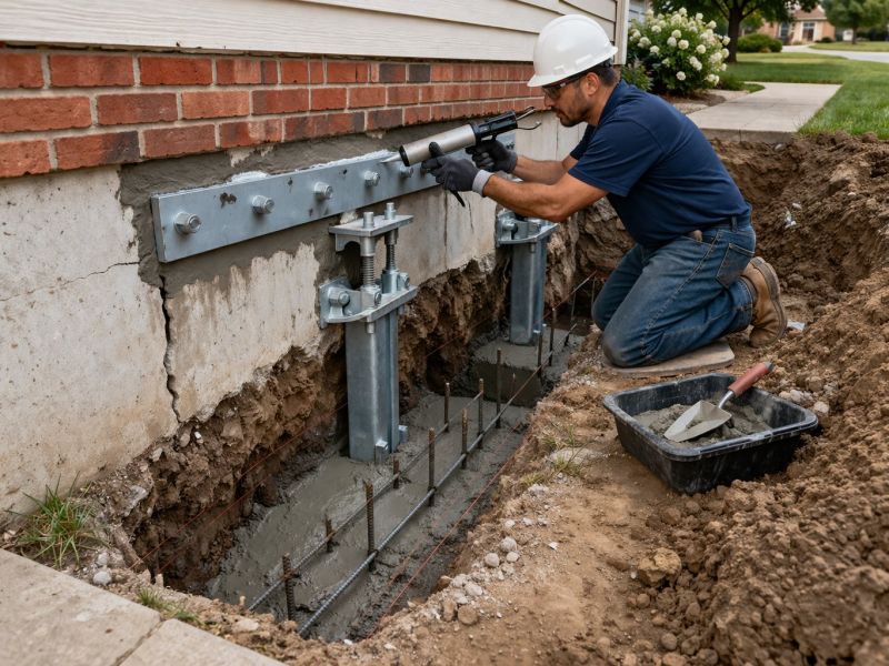 Sinking Foundation Repair in Los Angeles County, CA