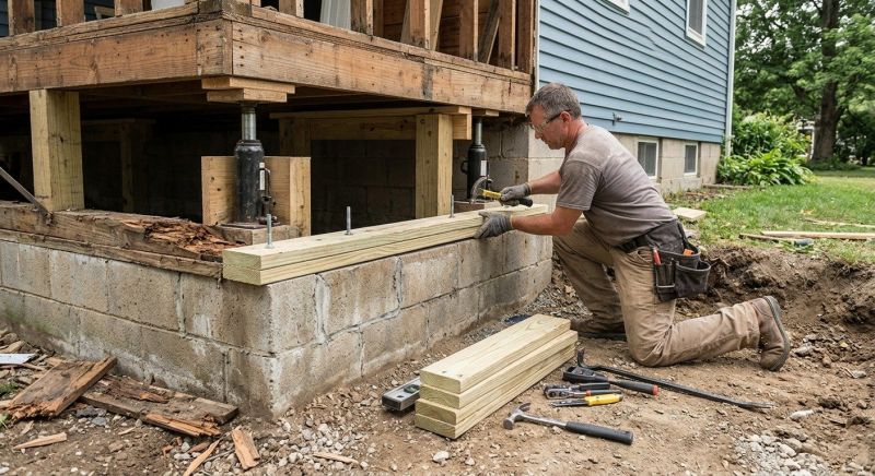 Sinking Foundation Repair in Mira Loma, CA